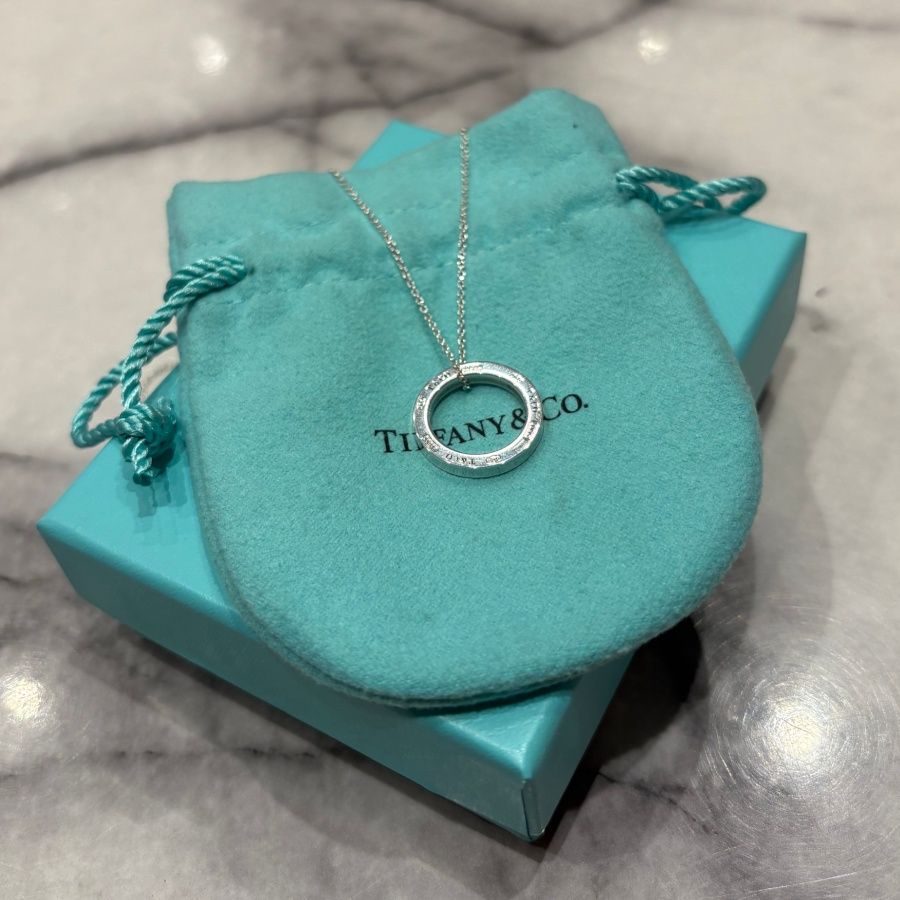 Pre-Owned Tiffany & Co 1837 Open Circle Small Pendant Necklace Pre-Owned Tiffany & Co 1837 Open Circle Small Pendant Necklace