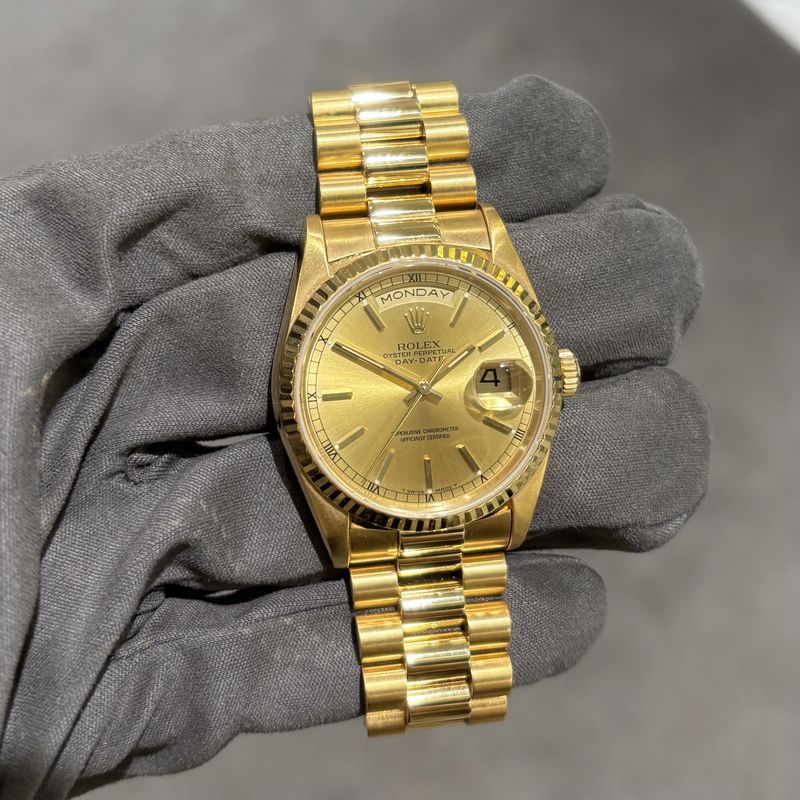 Pre-Owned Rolex Day-Date 18ct Gents Watch 18238 Pre-Owned Rolex Day-Date 18ct Gents Watch 18238