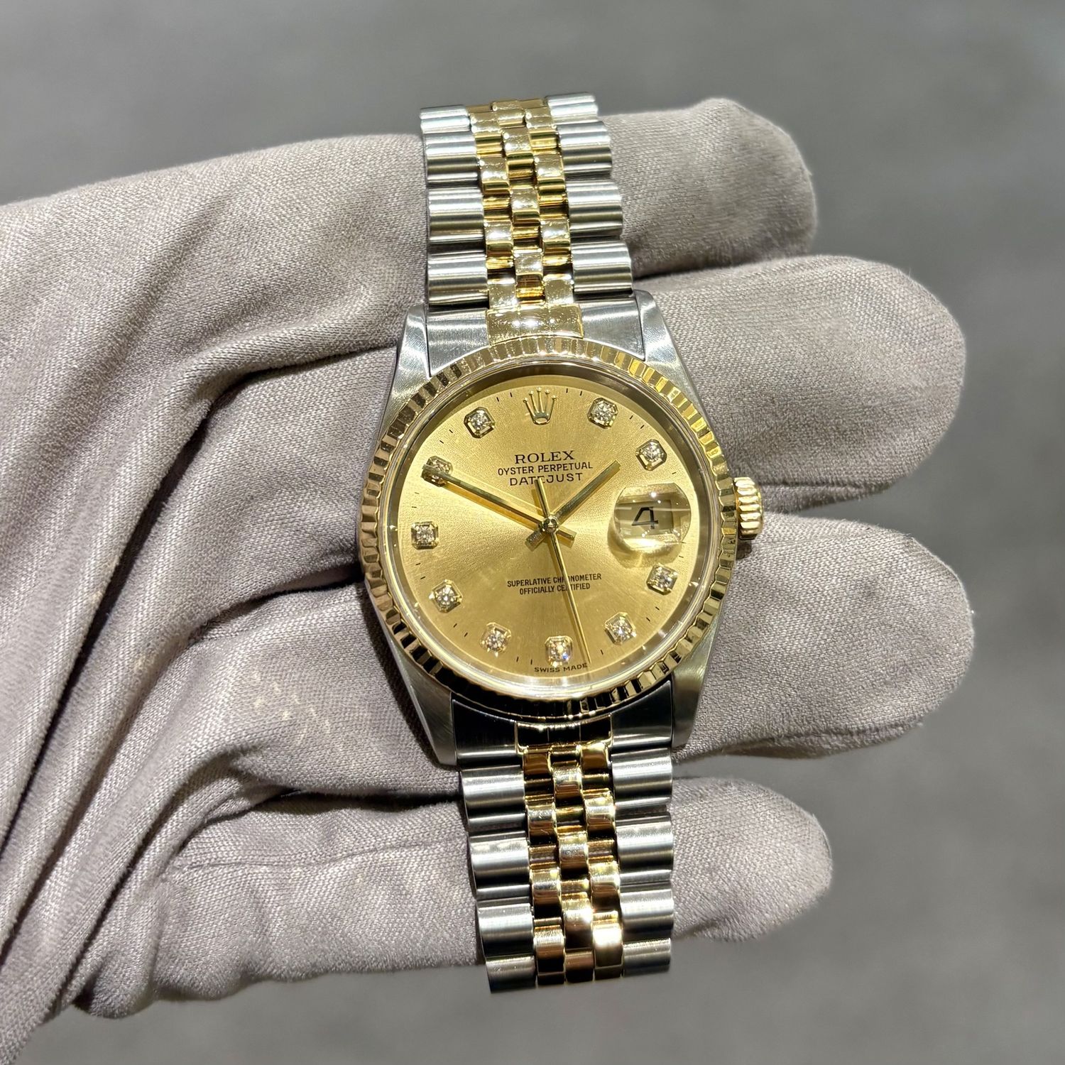 Pre-Owned Rolex Datejust Steel &amp; Gold 16233
