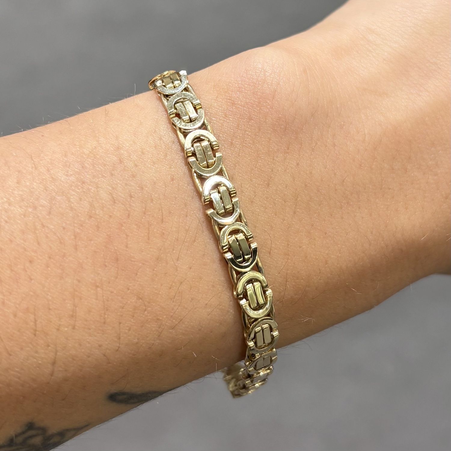 Pre-Owned 9ct Yellow Gold 17cm Byzantine Bracelet 10.5g Pre-Owned 9ct Yellow Gold 17cm Byzantine Bracelet 10.5g