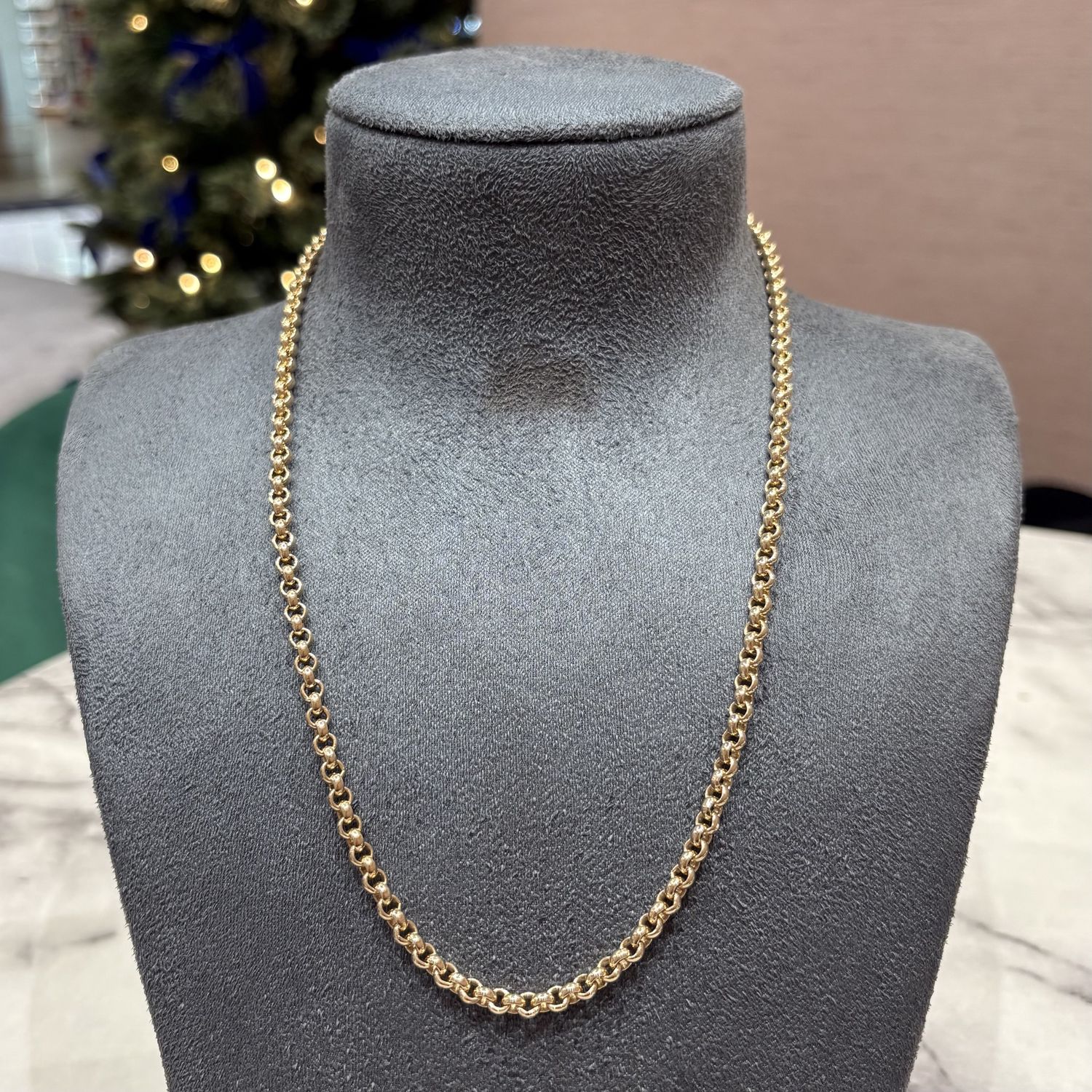 Pre-Owned 9ct Yellow Gold 20” Belcher Chain 33.2g Pre-Owned 9ct Yellow Gold 20” Belcher Chain 33.2g