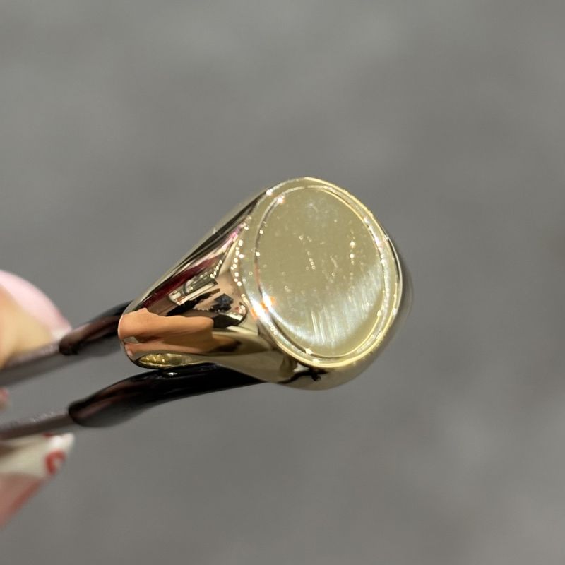Pre-Owned 9ct Yellow Gold Masonic Swivel Ring with Enamel