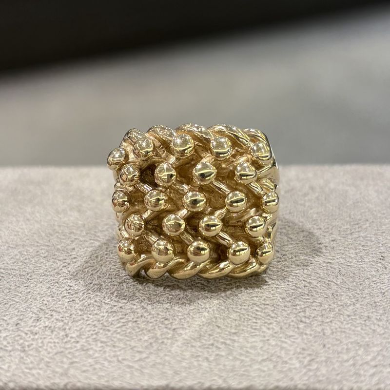 Pre-Owned 9ct Yellow Gold 5 Row Keeper Ring 28.1g Pre-Owned 9ct Yellow Gold 5 Row Keeper Ring 28.1g