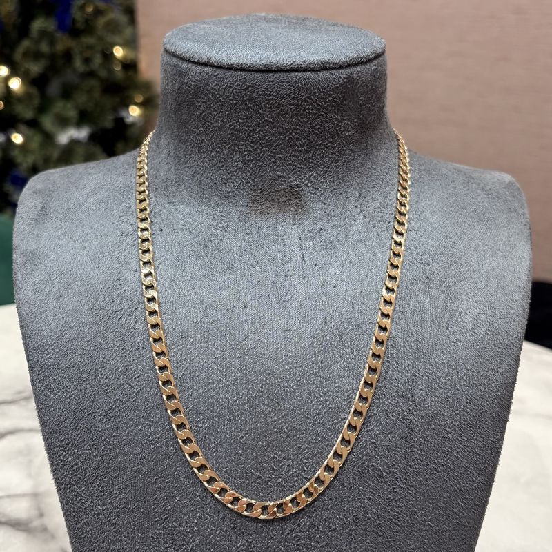 Pre-Owned 9ct Yellow Gold 20” Curb Chain 22.8g