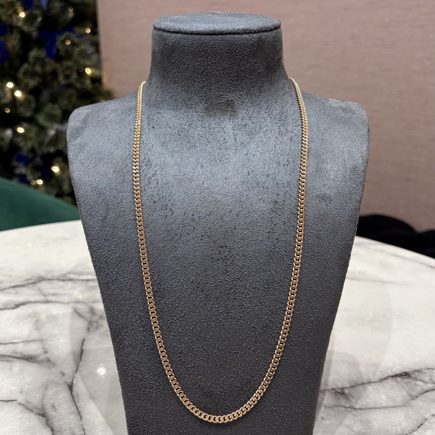 Pre-Owned 9ct Yellow Gold 27” Curb Chain 32g