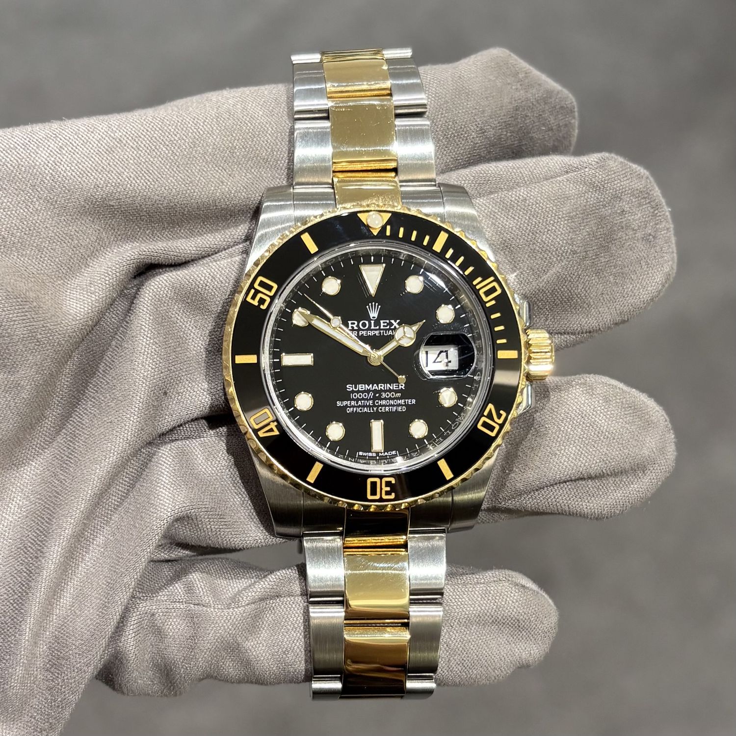 Pre-Owned Rolex Submariner Steel &amp; Gold 116610LN
