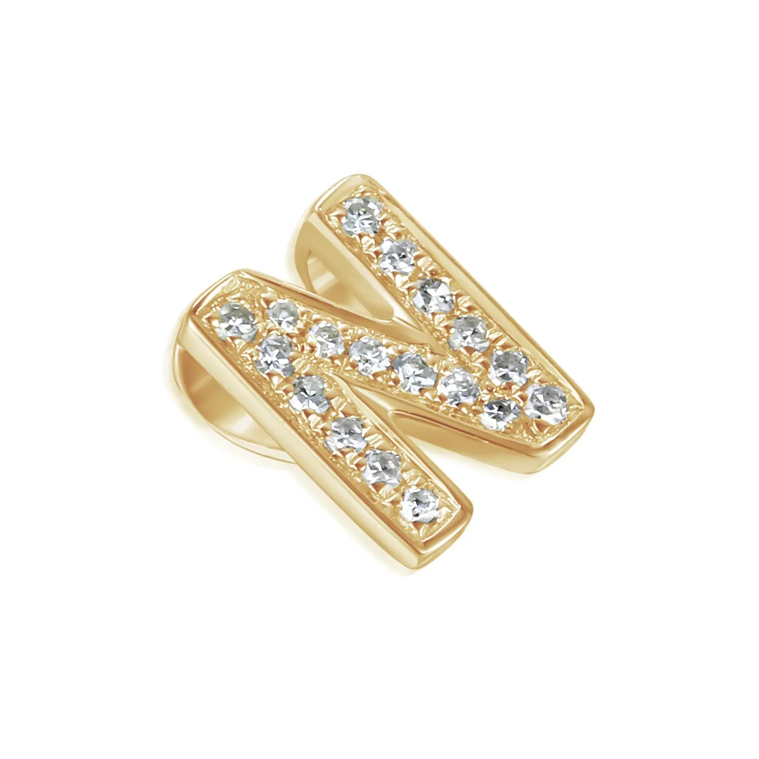 9ct Yellow Gold 4pt Diamond 'N' Initial Pendant 9ct Yellow Gold 4pt Diamond 'N' Initial Pendant