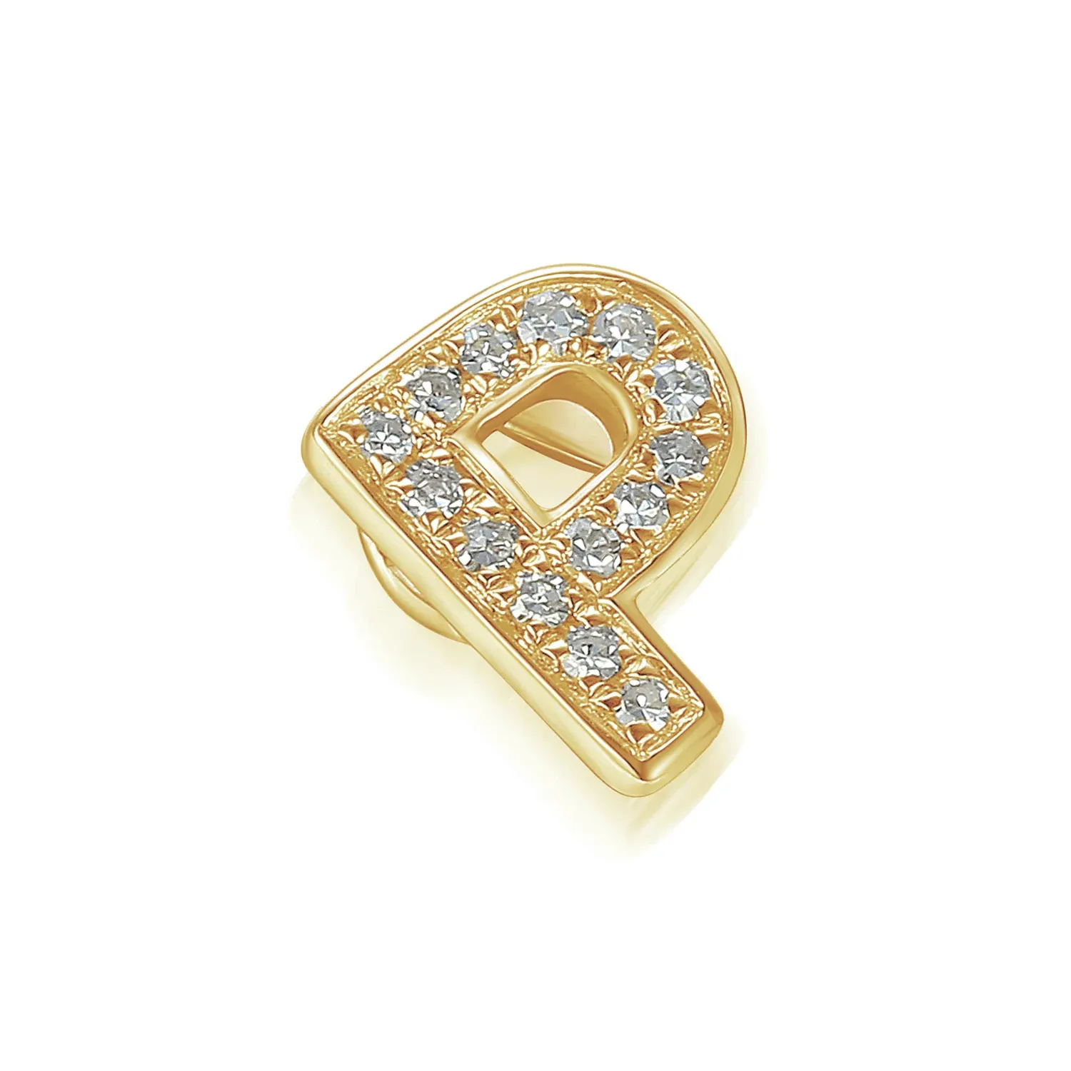 9ct Yellow Gold 0.04ct Diamond 'P' Initial Pendant 9ct Yellow Gold 0.04ct Diamond 'P' Initial Pendant, Initial: P, Metal: 9ct Yellow Gold