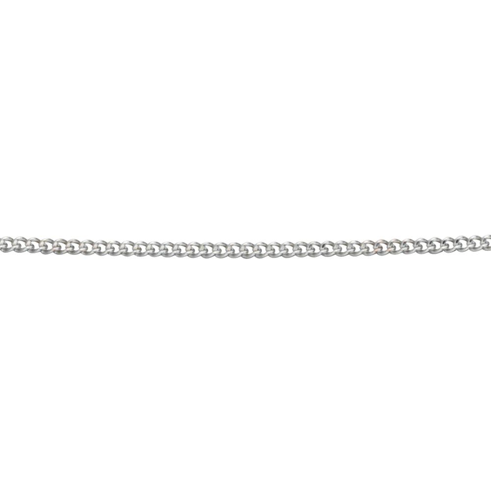 9ct White Gold Curb Chain Fine 46cm 9ct White Gold Curb Chain Fine 46cm