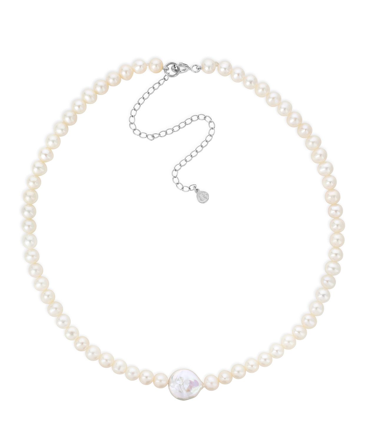 Coco Coin Pearl Choker Coco Coin Pearl Choker, Metal: Sterling Silver
