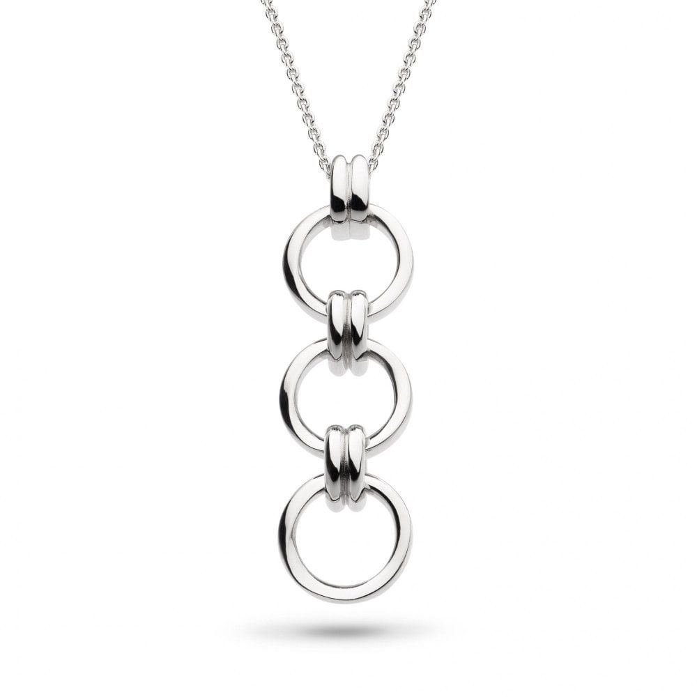 Silver Bevel Unity Trio Necklace 91174RP Silver Bevel Unity Trio Necklace 91174RP