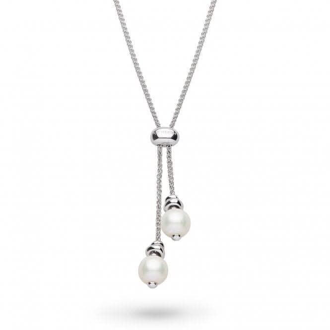 Sterling Silver Coast Tumble Pearl Lariat Necklace 90166FP