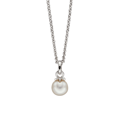 Isla – Silver Pearl Pendant