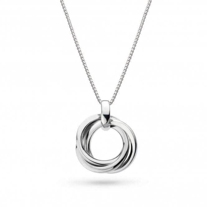 Silver Bevel Trilogy Necklace