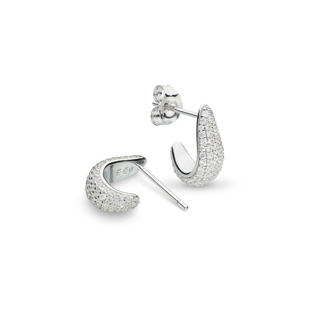 Coast Tumble Glisten Pavé Hoop Earrings 30161CZ Coast Tumble Glisten Pavé Hoop Earrings 30161CZ