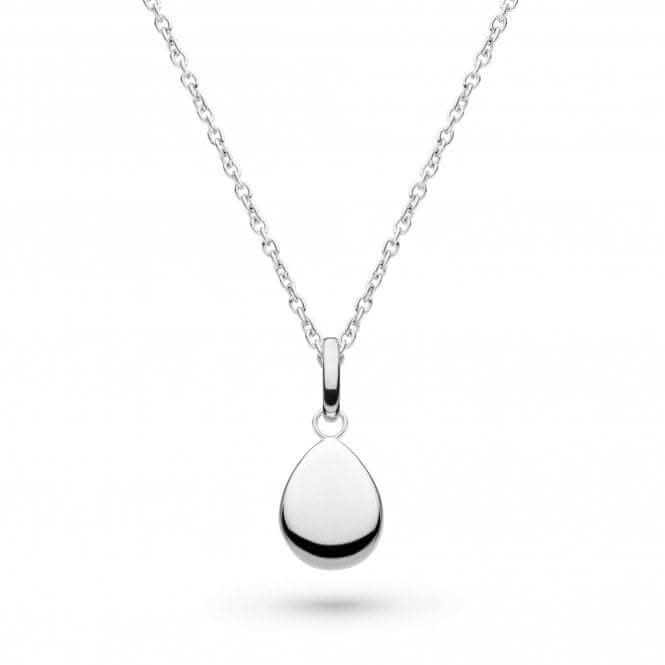 Silver Pebbles Droplet Necklace