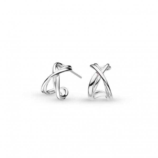 Sterling Silver Infinity Hoop Earrings 41162RP Sterling Silver Infinity Hoop Earrings 41162RP