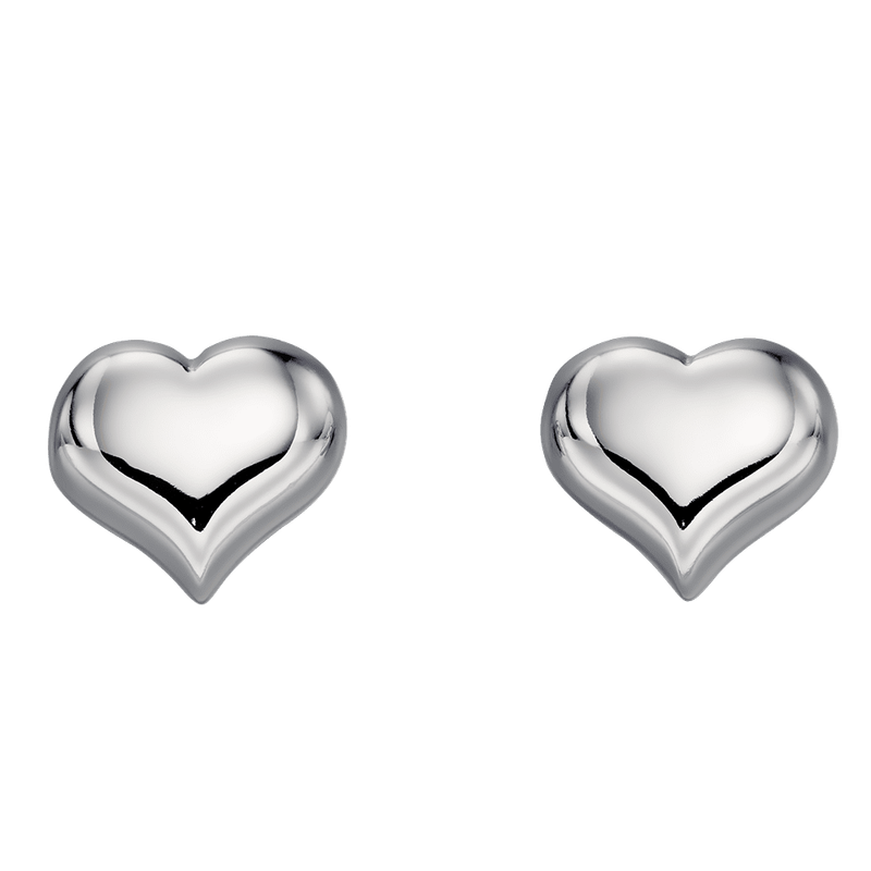 Freya – Medium Heart Stud Earrings