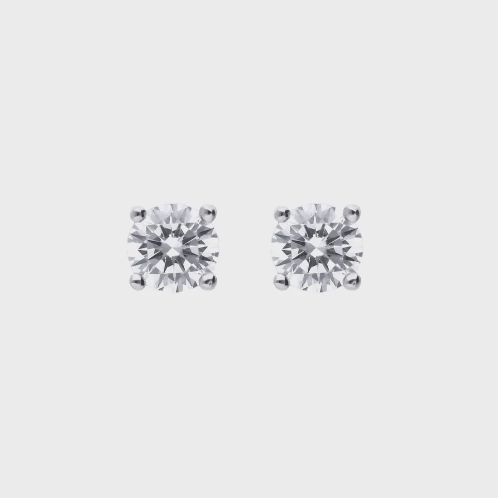 Diamonfire Silver 4 Claw 0.25ct Zirconia Studs