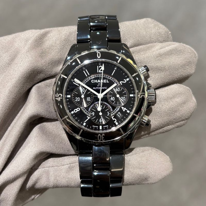 Pre-Owned Chanel J12 Chronograph Automatic Ladies Watch D.D.31368