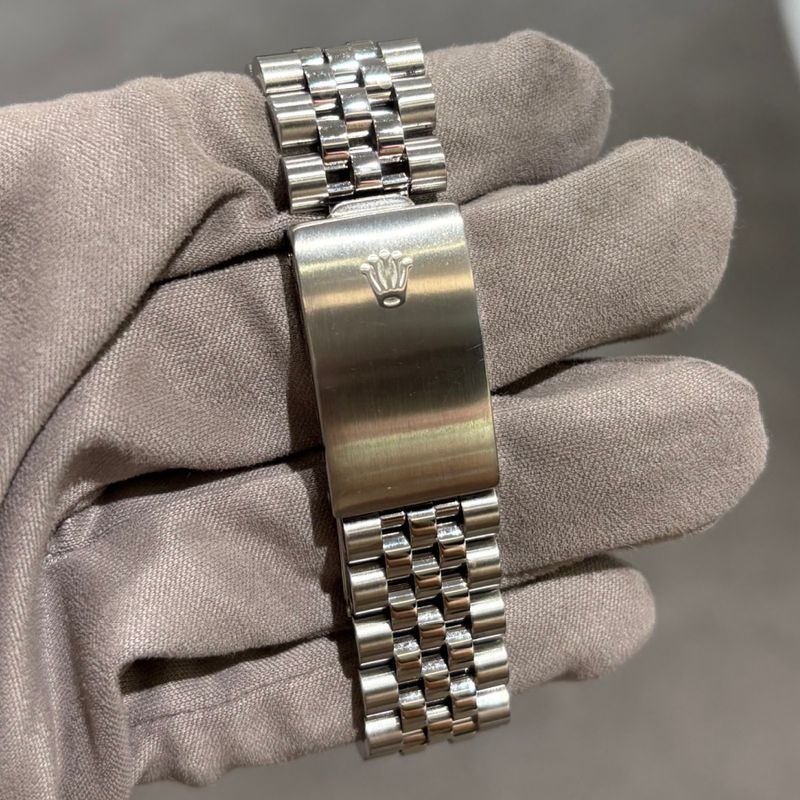 Pre-Owned Rolex 36mm Factory Diamond Dial Steel Datejust 16234