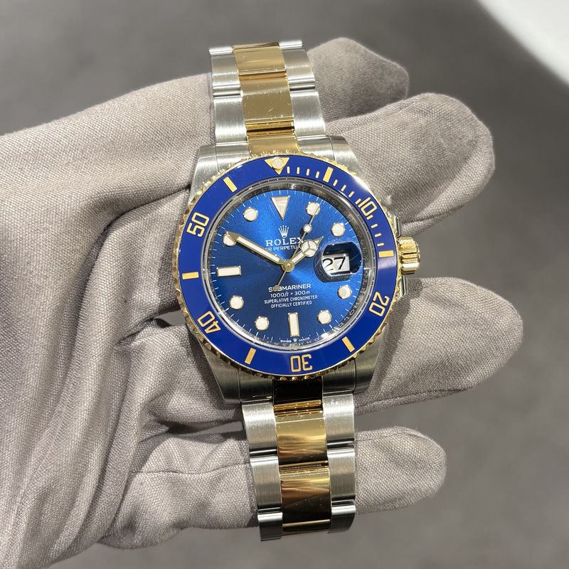 Pre-Owned Rolex 'Blusey' Submariner Steel & Gold 126613LB Pre-Owned Rolex 'Blusey' Submariner Steel & Gold 126613LB