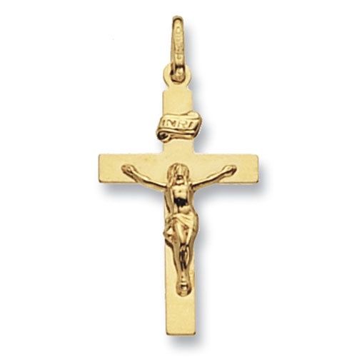 9ct Yellow Gold Crucifix Pendant PN106