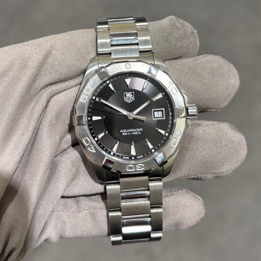Pre-Owned Tag Heuer Aquaracer 41mm Steel Quartz Gents Watch Pre-Owned Tag Heuer Aquaracer 41mm Steel Quartz Gents Watch