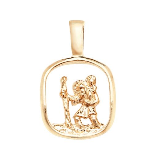9ct Yellow Gold St Christopher Pendant PN1051