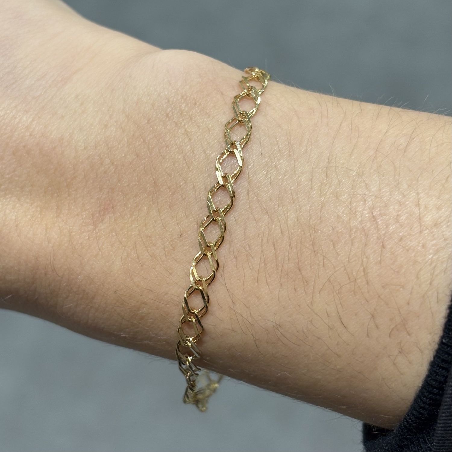 Pre-Owned 9ct Yellow Gold Double Link Bracelet Pre-Owned 9ct Yellow Gold Double Link Bracelet