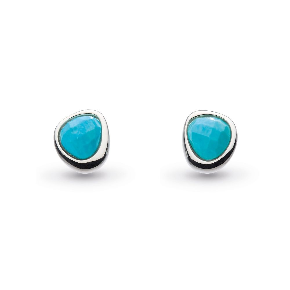 Coast Pebble Turquoise Mini Stud Earrings