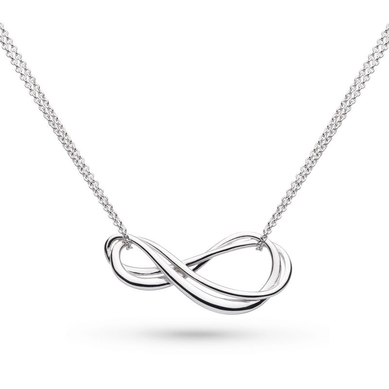 Silver Infinity Double 18” Necklace