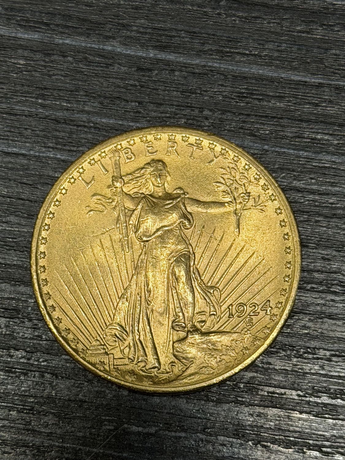 Pre-Owned 1924 Gold $20 Double Eagle; Saint-Gaudens (Philadelphia Mint) Pre-Owned 1924 Gold $20 Double Eagle; Saint-Gaudens (Philadelphia Mint)