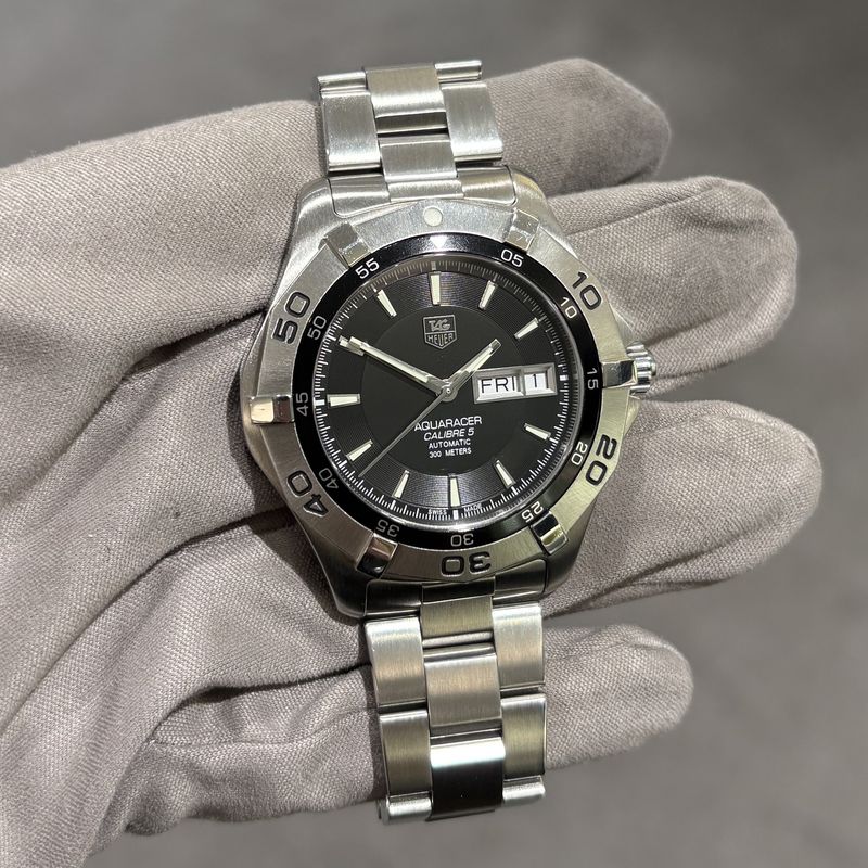 Pre-Owned Tag Heuer Aquaracer Calibre 5 Automatic Gents Watch WAF2010 Pre-Owned Tag Heuer Aquaracer Calibre 5 Automatic Gents Watch WAF2010