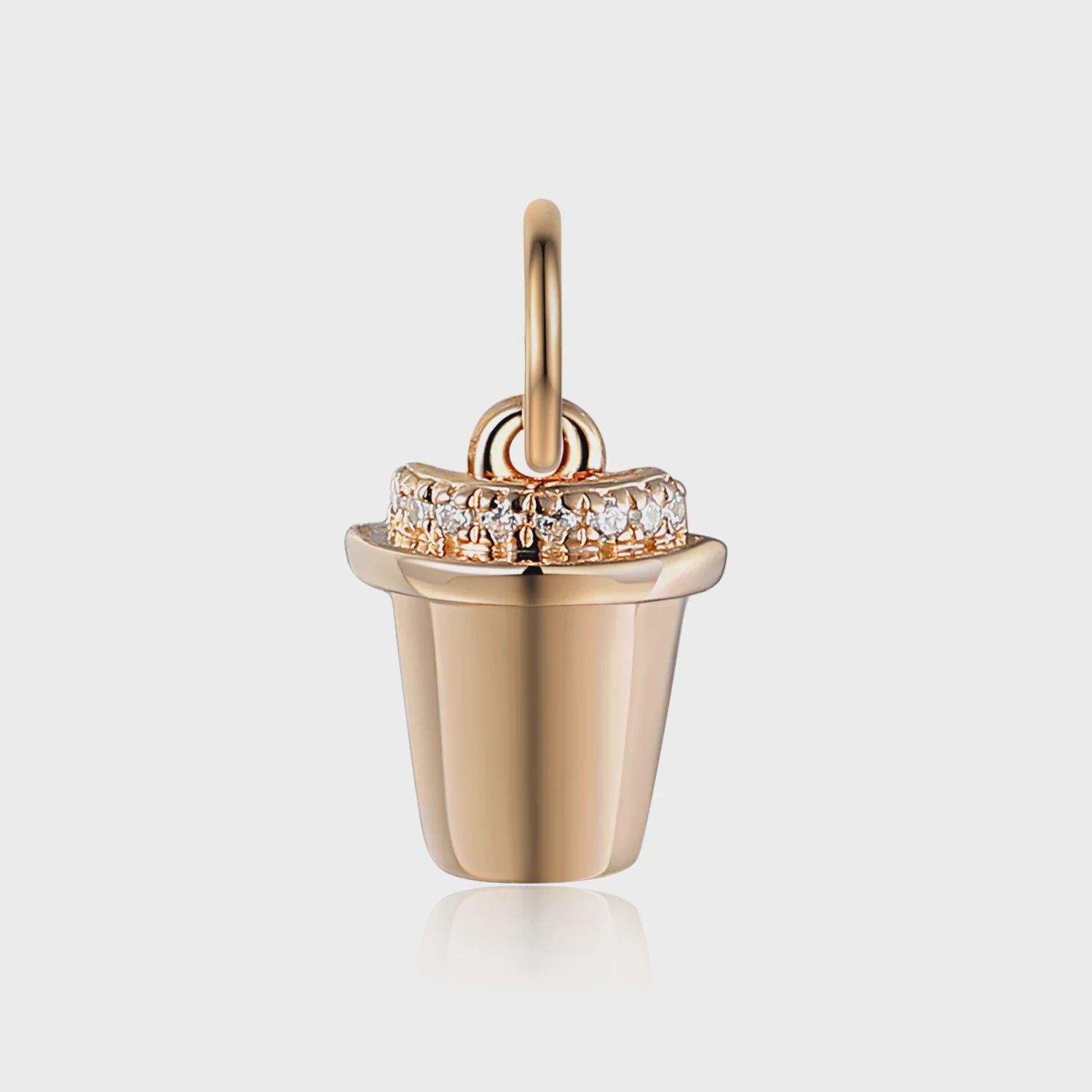 Diamond Coffee Cup Charm Diamond Coffee Cup Charm