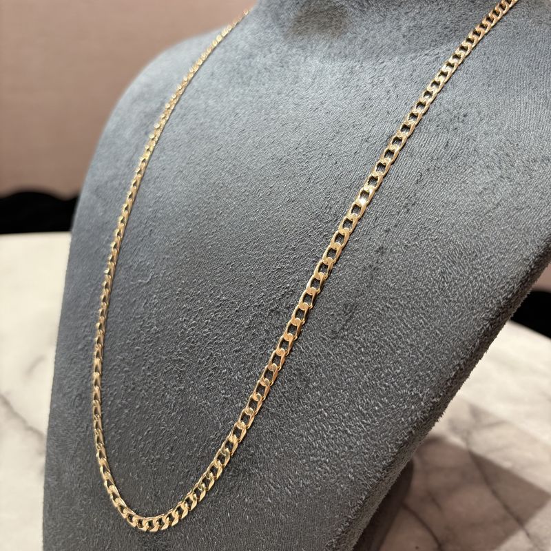 Pre-Owned 9ct Yellow Gold 25” Curb Chain 15g