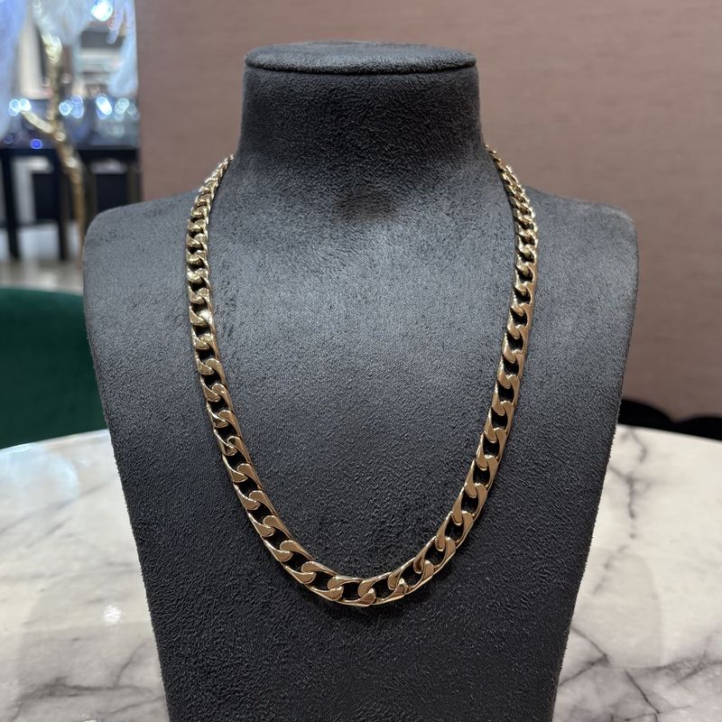 Pre-Owned 9ct Yellow Gold 22” Curb Chain 77g