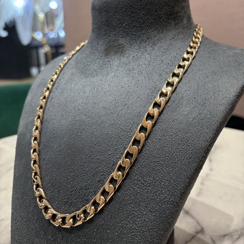 Pre-Owned 9ct Yellow Gold 22” Curb Chain 77g