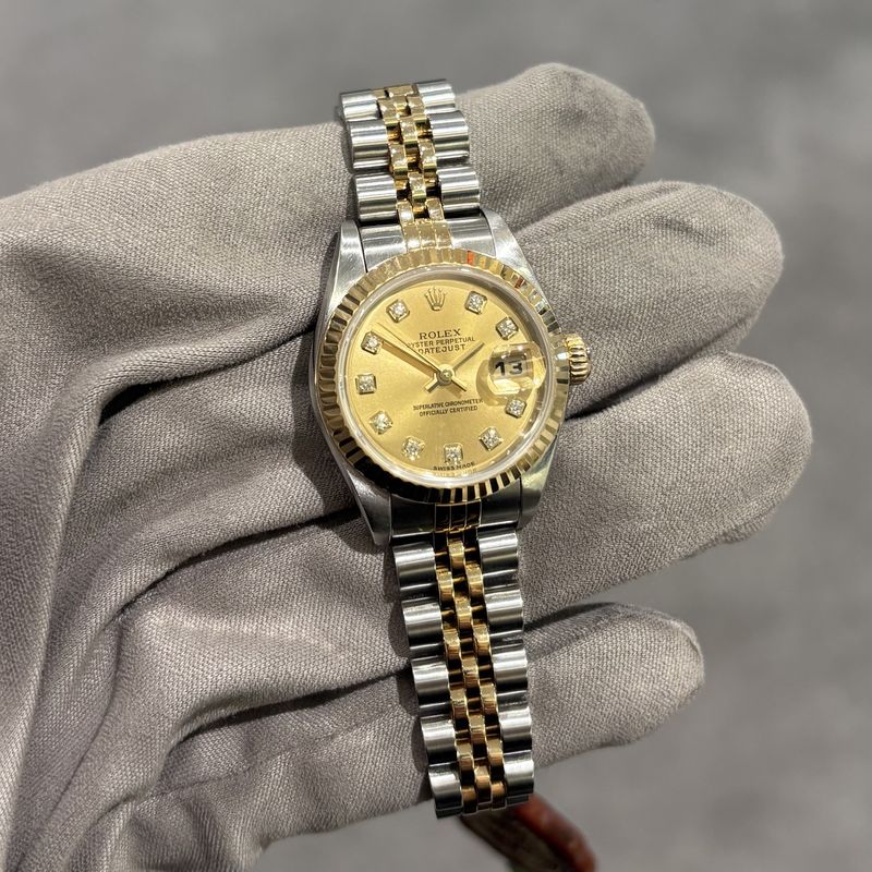 Pre-Owned Rolex Ladies Champagne Dial Datejust 79173 Pre-Owned Rolex Ladies Champagne Dial Datejust 79173