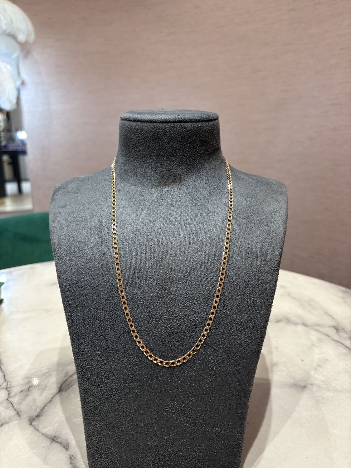 Pre-Owned 9ct Yellow Gold 23” Curb Chain 10.5g