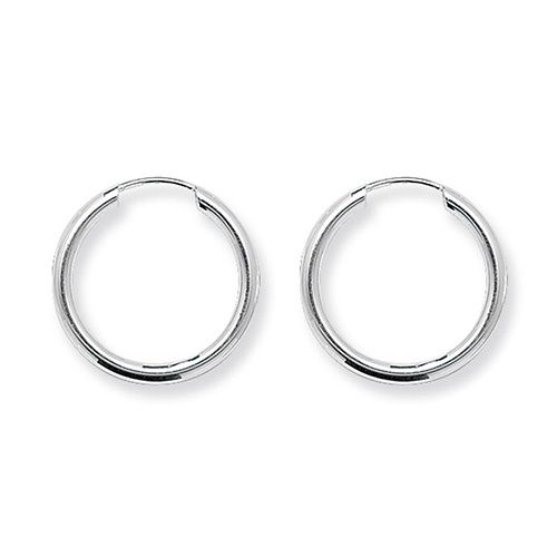 Silver Sleeper Hoop Earrings Treasure House