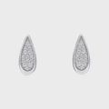 Tilted Droplet Stud Earrings