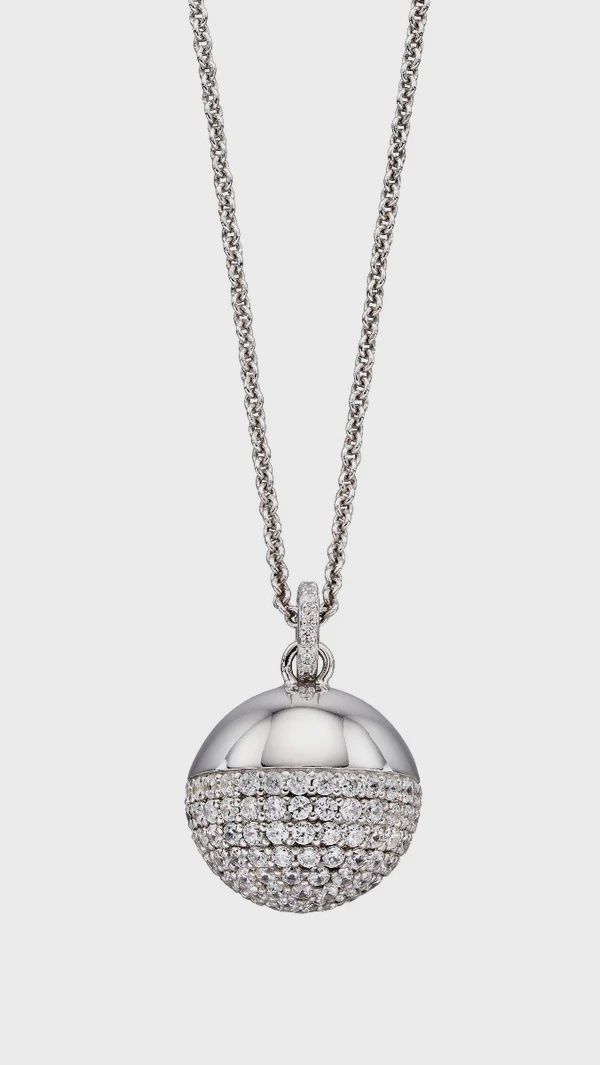 Pave Ball Pendant