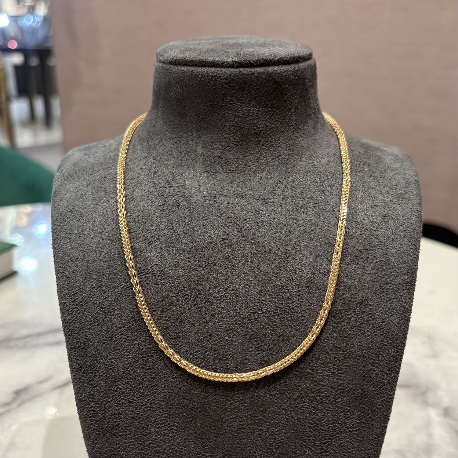 Pre-Owned 18ct Yellow Gold 17.5” Fancy Chain 12.2g Pre-Owned 18ct Yellow Gold 17.5” Fancy Chain 12.2g