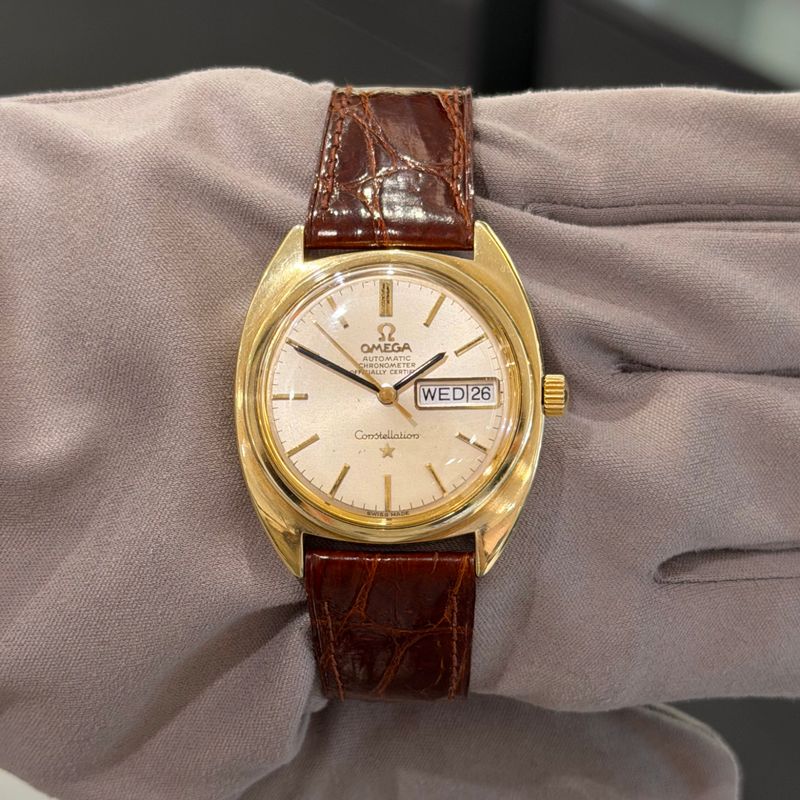 Pre-Owned Vintage Omega Constellation Gold Capped Automatic 168.019