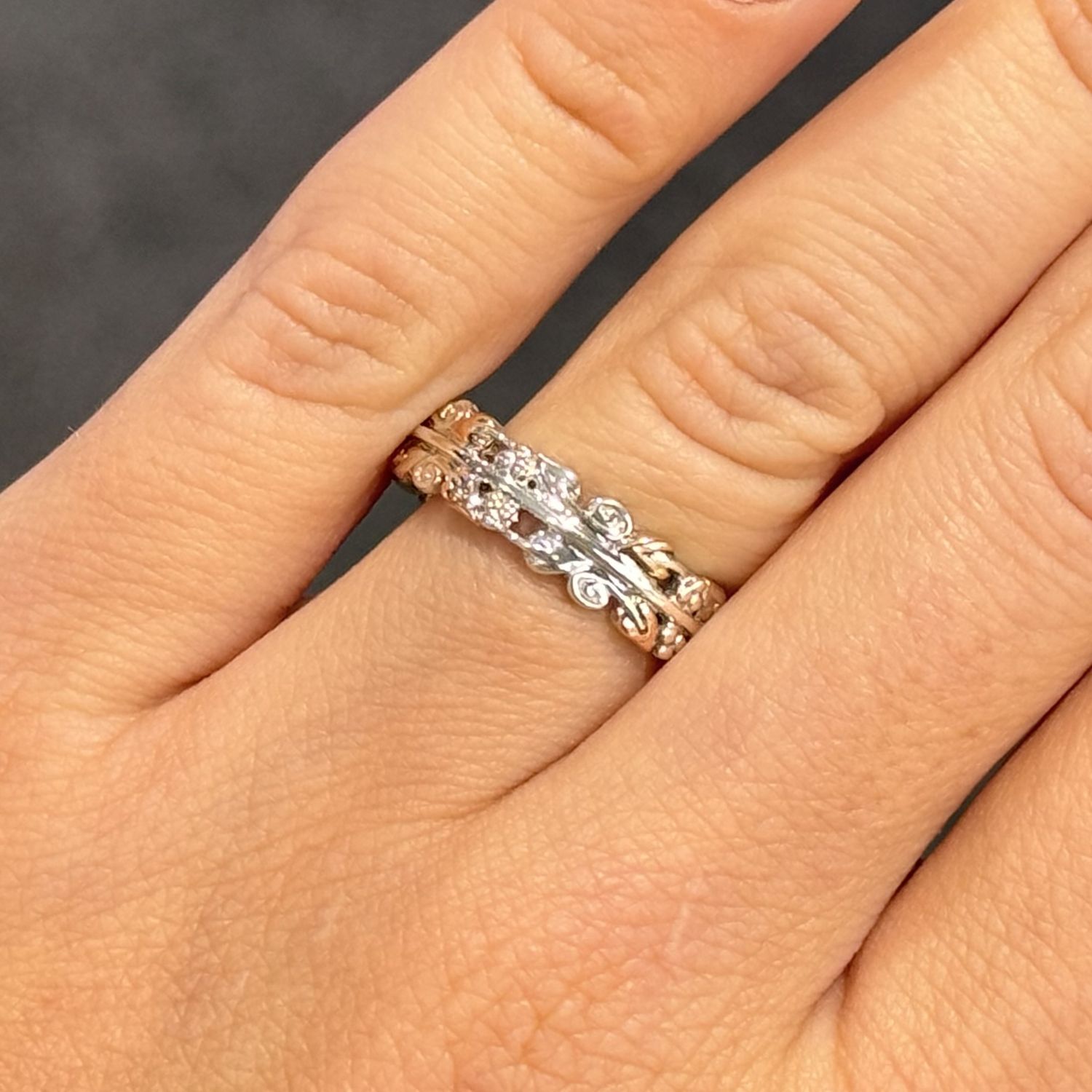 Pre-Owned Clogau Silver &amp; Gold Tree of Life Ring