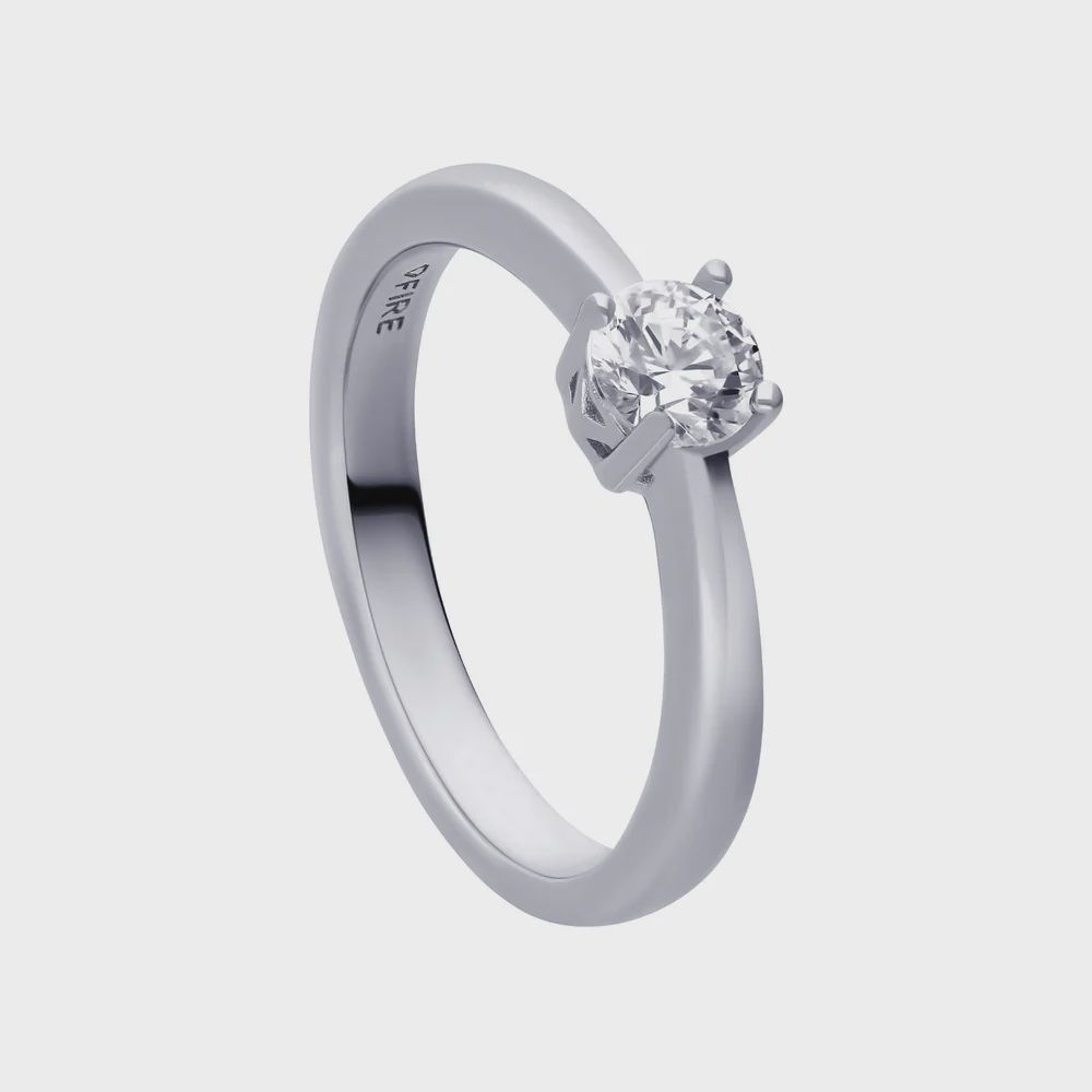 Silver Four Claw CZ Ring Silver Four Claw CZ Ring