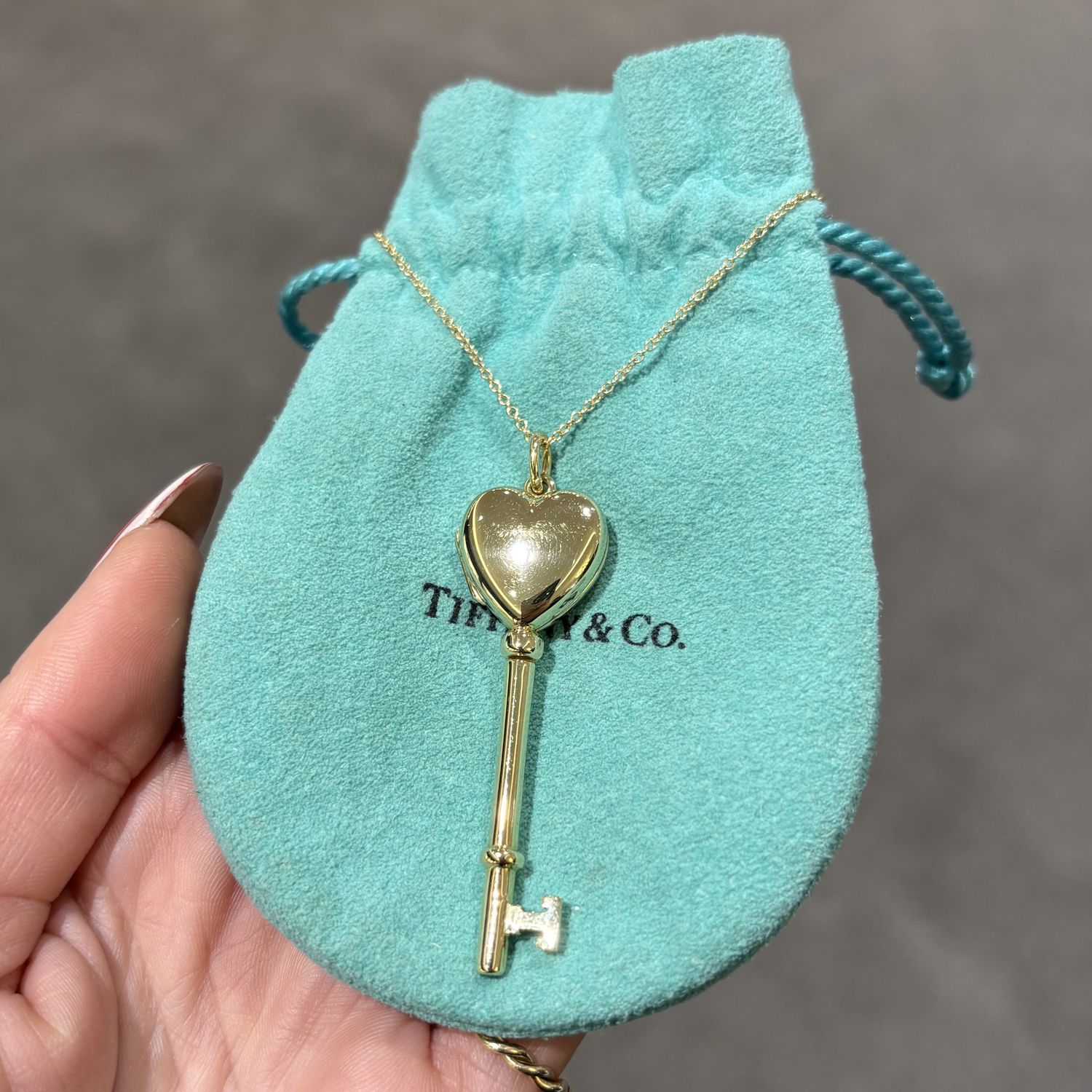 Pre-Owned Tiffany &amp; Co14k Skeleton Key Locket Pendant