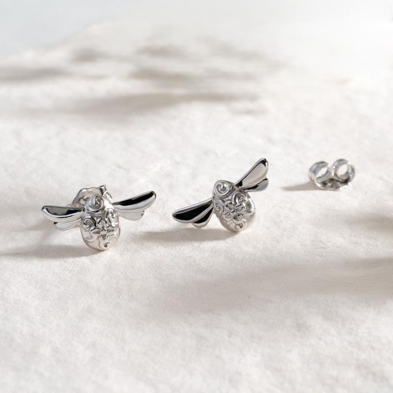 Blossom Flyte Honey Bee Stud Earrings