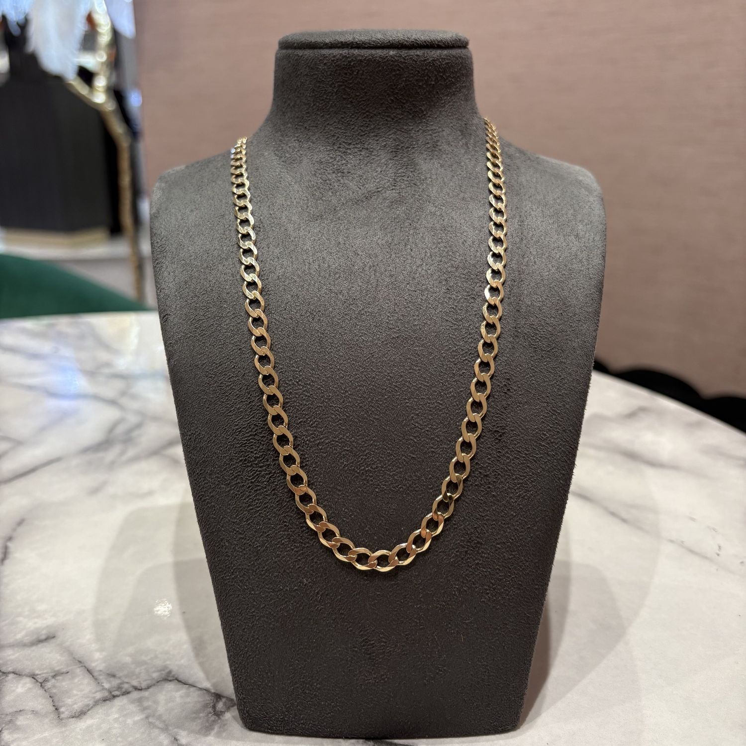 Pre-Owned 9ct Yellow Gold 20” Curb Chain 15.1g